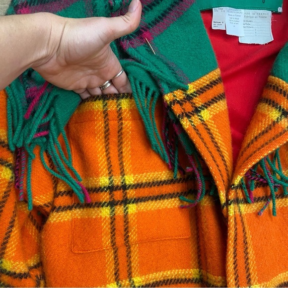 Vintage Couture Jean Charles De Castelbajac Wool Fringe Overcoat Ko & Co Deigner - Picture 2 of 16